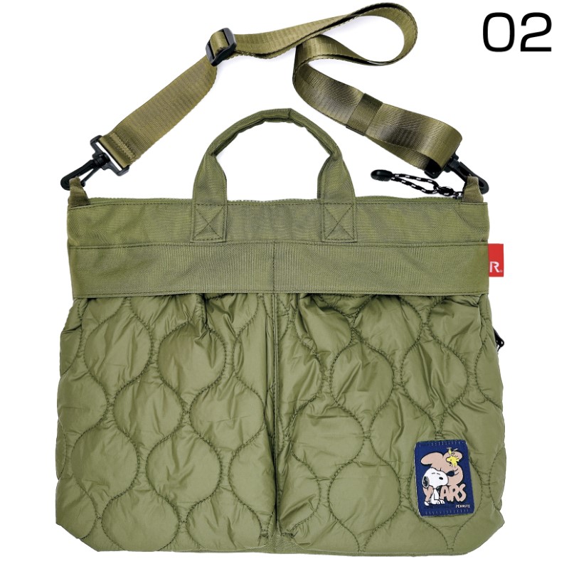 ROOTOTE IP.A4w.パフ.Peanuts-0R KHAKI
